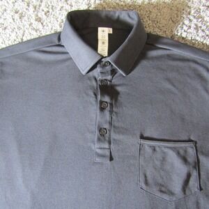 State & Liberty Polo Shirt Mens L The Ott‎ Performance Fabric Office Breathable